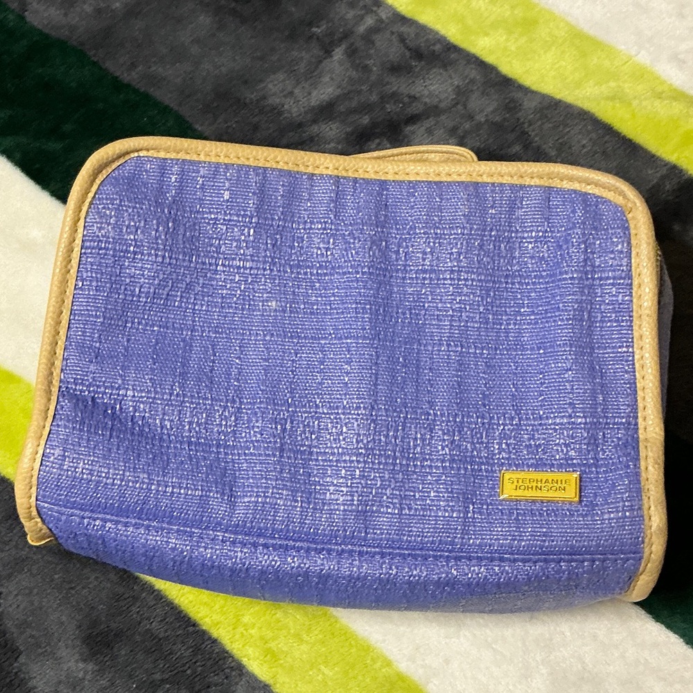 Stephanie Johnson Lavender Travel Organizer with Tan Trim
